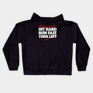 Hit hard run fast Kids Hoodie